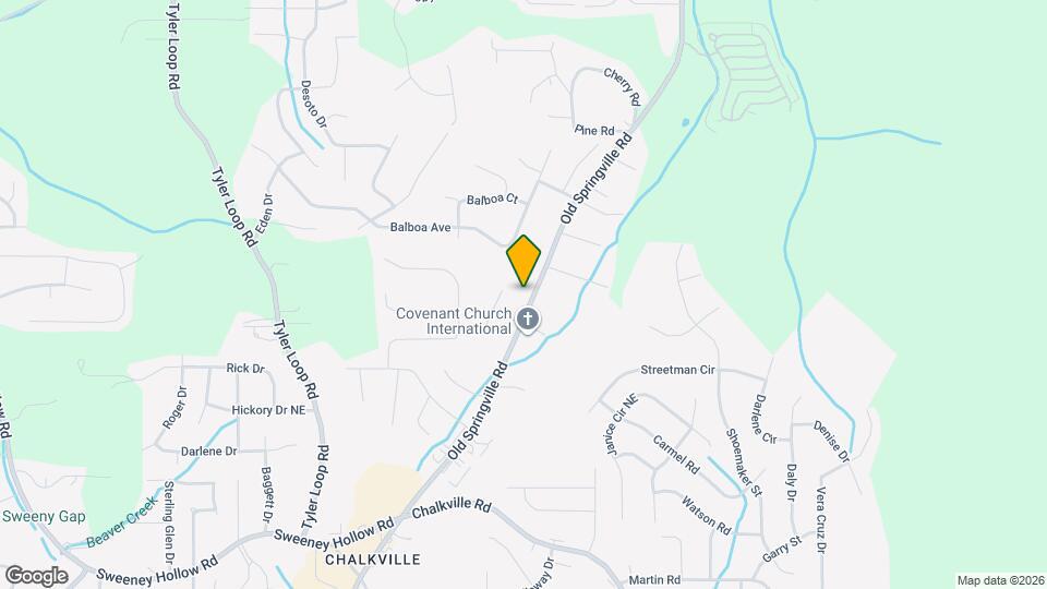 5444 Old Springville Rd Mapa y Detalles de la Ubicación