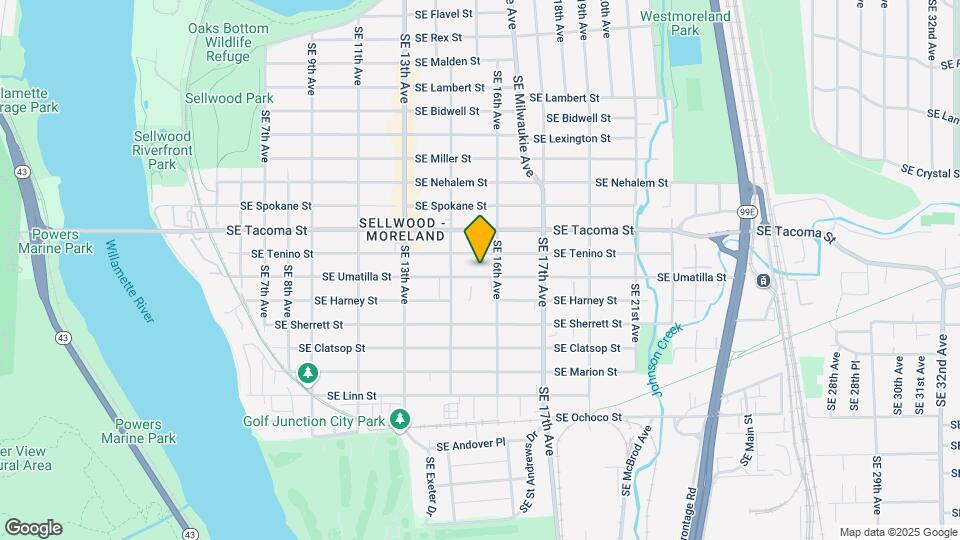 1553 SE Umatilla St Map and Location Details