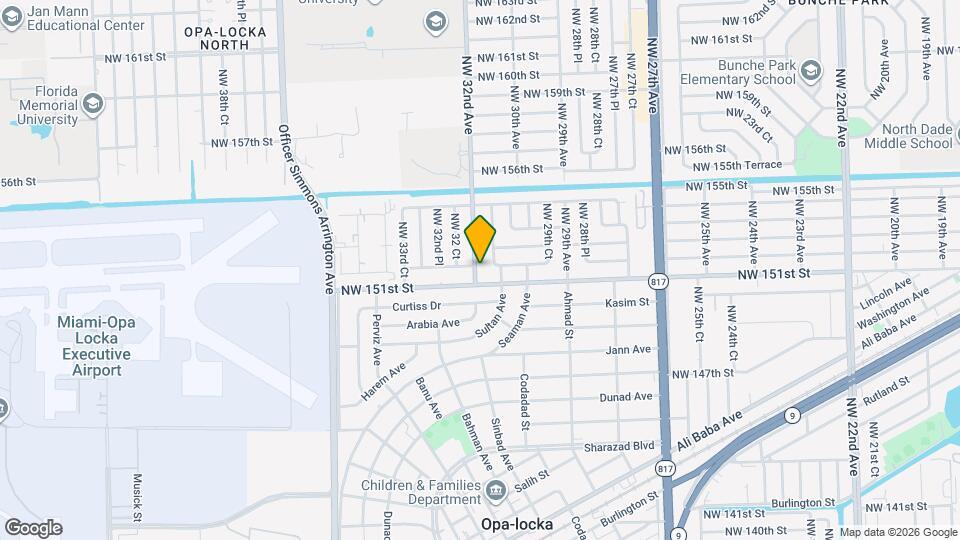 15121 NW 32nd Ave Mapa y Detalles de la Ubicación
