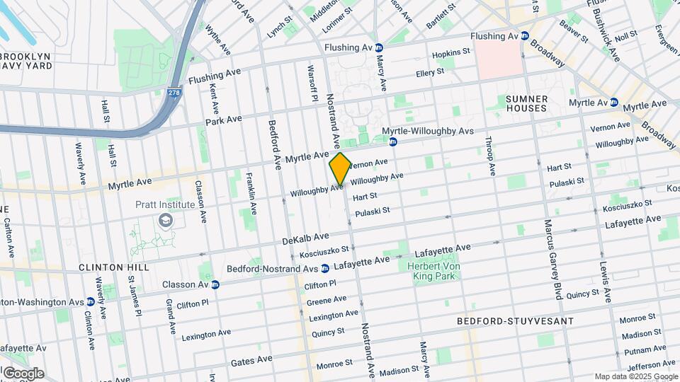 202 Nostrand Ave Map and Location Details