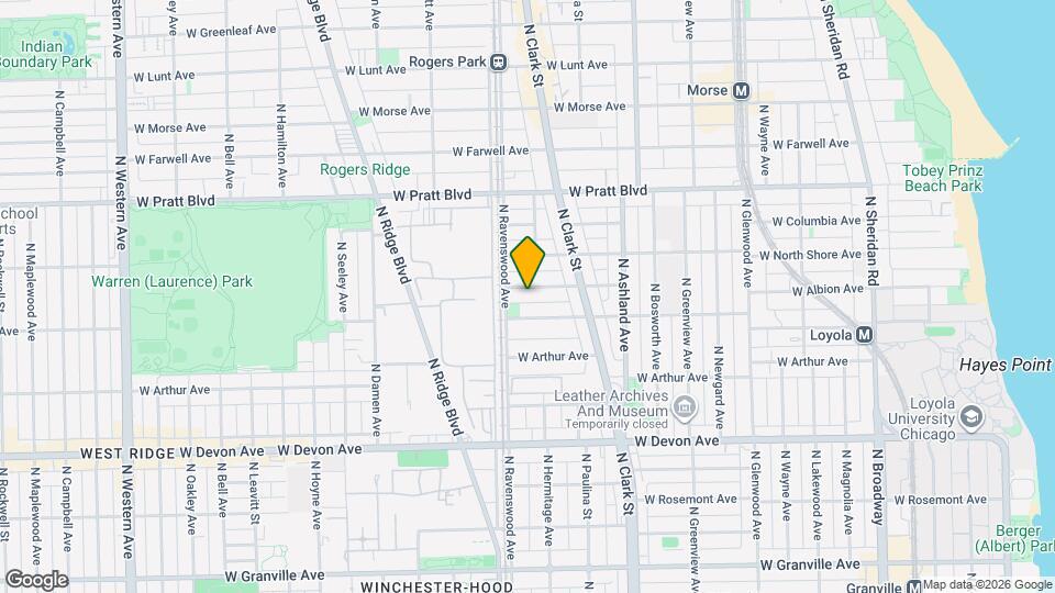 1739 W Wallen Ave Map and Location Details