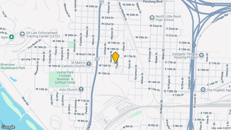 1601 Chandler St Map and Location Details