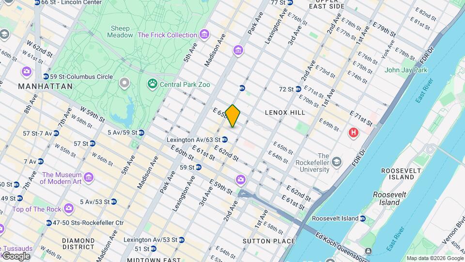 179 E 64th St Map and Location Details