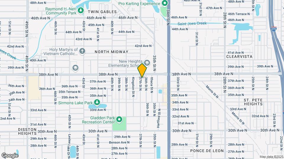3713 37th St N Map and Location Details