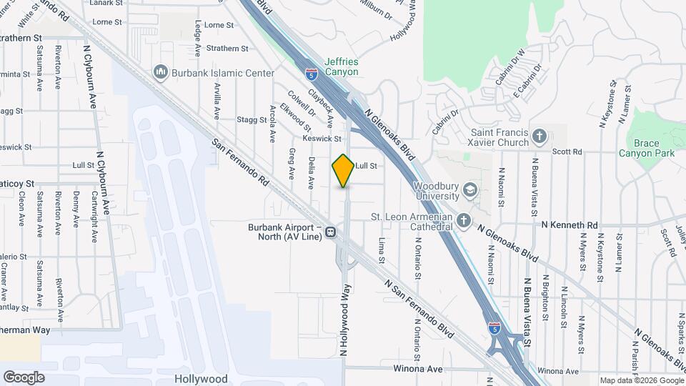 7549 N Hollywood Way, Unit 1 Map and Location Details