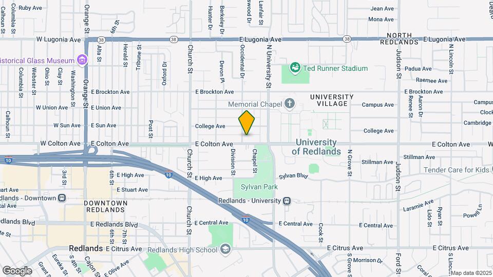 1005 E Colton Ave Map and Location Details