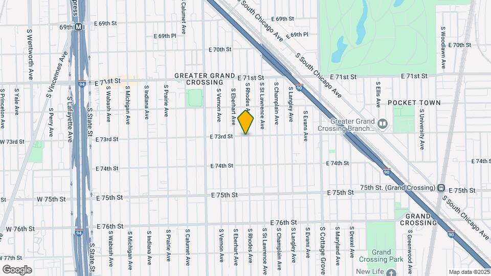 7300 S Rhodes Ave Map and Location Details