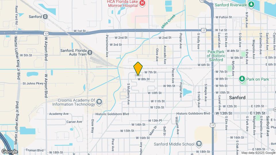 1512 W 8th St Map and Location Details