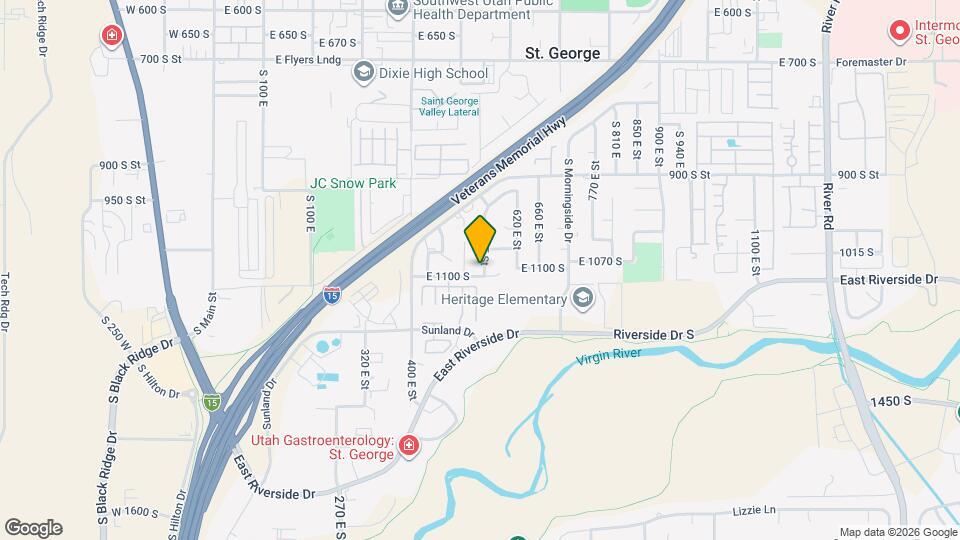 1092 S 550 E Map and Location Details