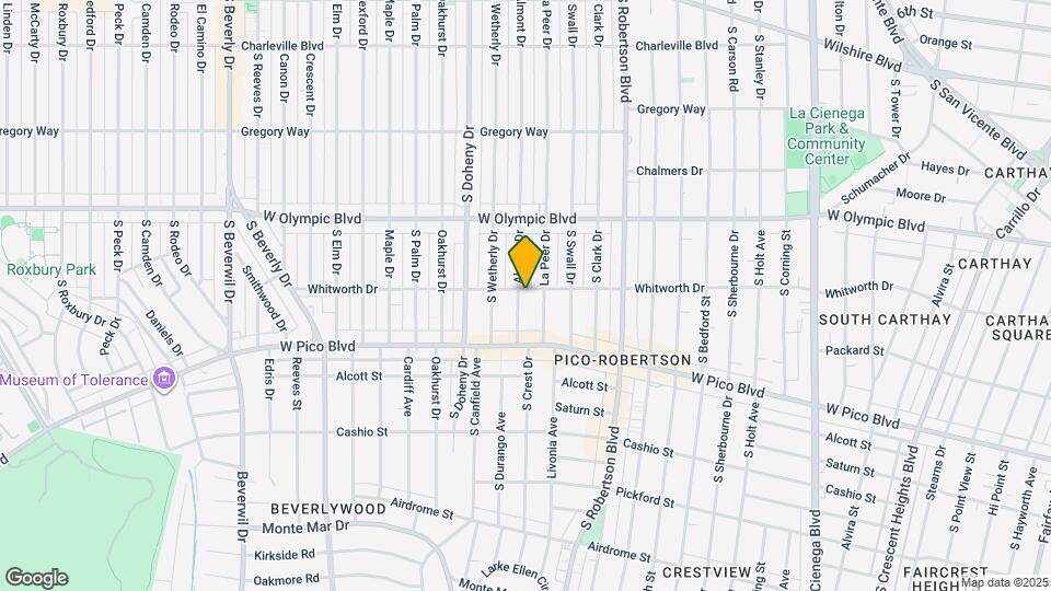 1104 S Crest Dr Map and Location Details