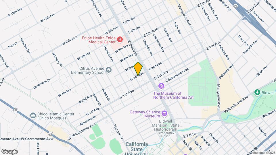 1164 Magnolia Ave Map and Location Details
