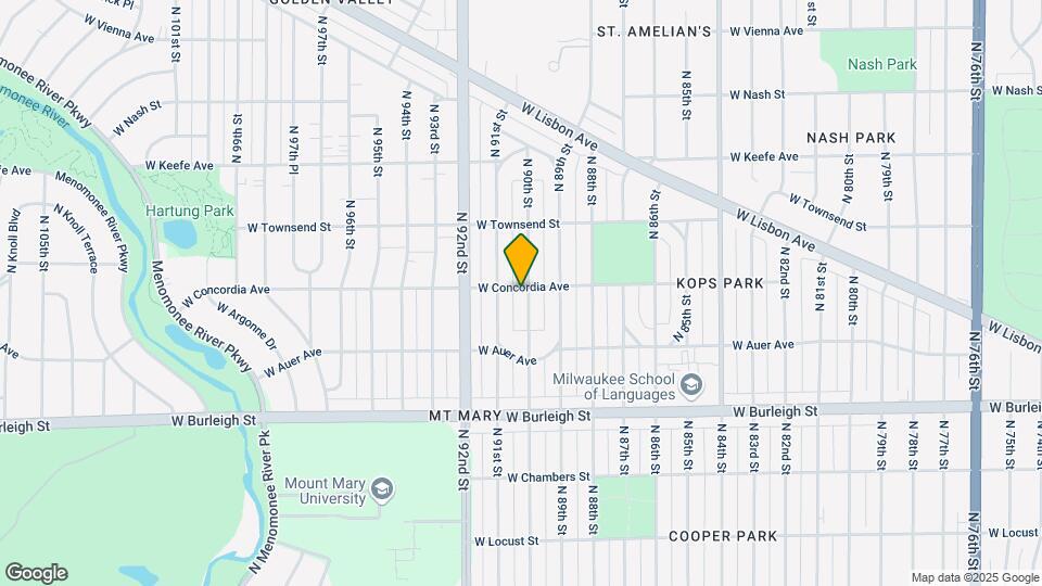 9001 W Concordia Ave Map and Location Details
