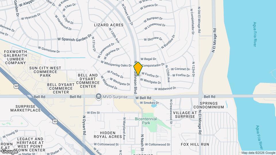 17218 N Desert Glen Dr Map and Location Details