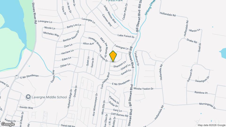 1333 Tonya Dr Mapa y Detalles de la Ubicación