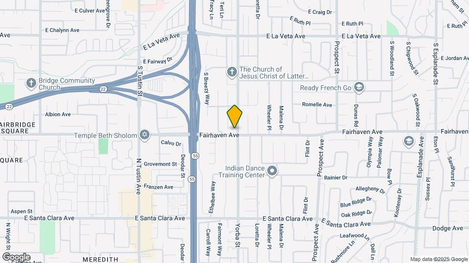 880 S Yorba St Mapa y Detalles de la Ubicación