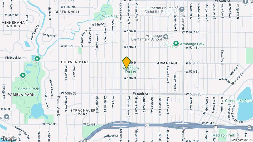 5832 Washburn Ave S Map and Location Details