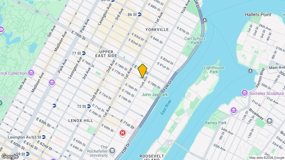 400 E 78th St, Unit 2 Map and Location Details