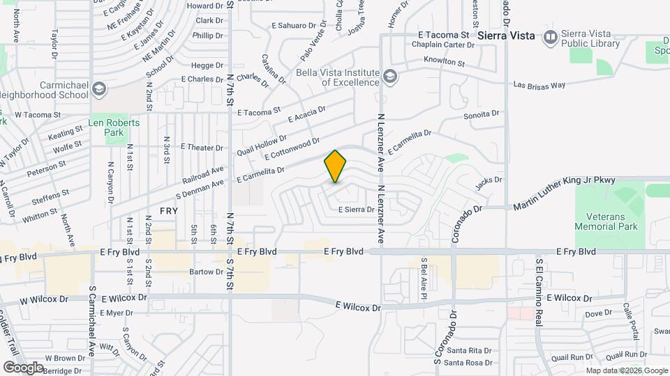 1301 Cushman Dr Map and Location Details