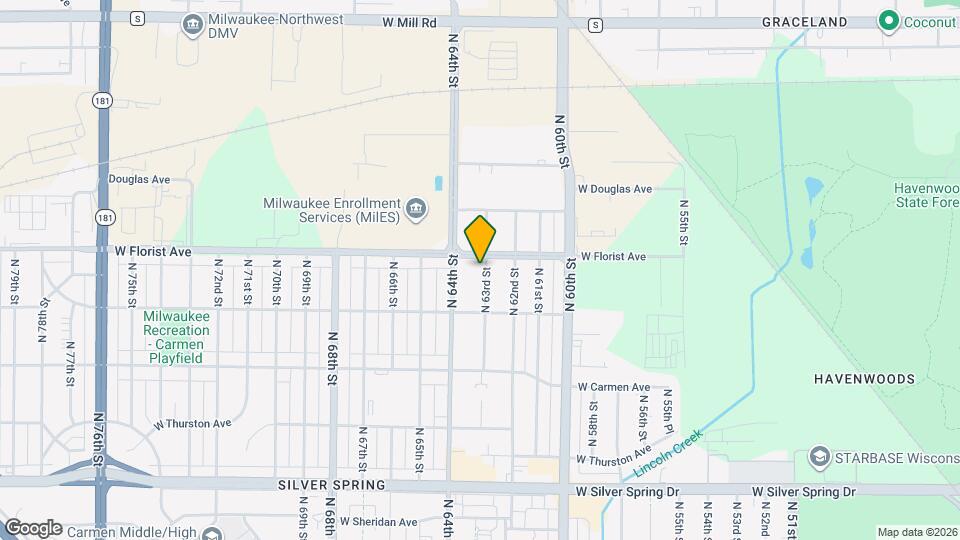 5961 N 63rd St Mapa y Detalles de la Ubicación