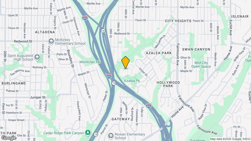 3942 Manzanita Dr Mapa y Detalles de la Ubicación