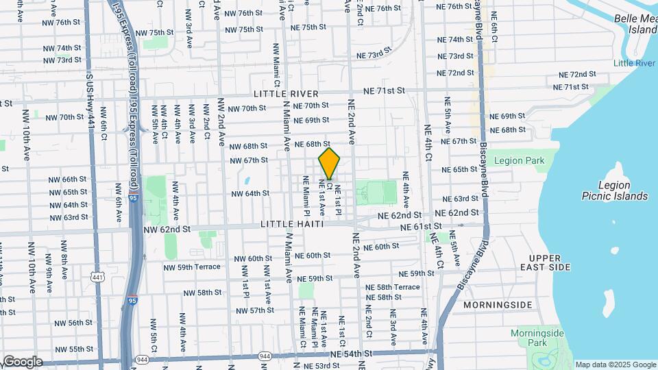 6432 NE 1st Ct Map and Location Details