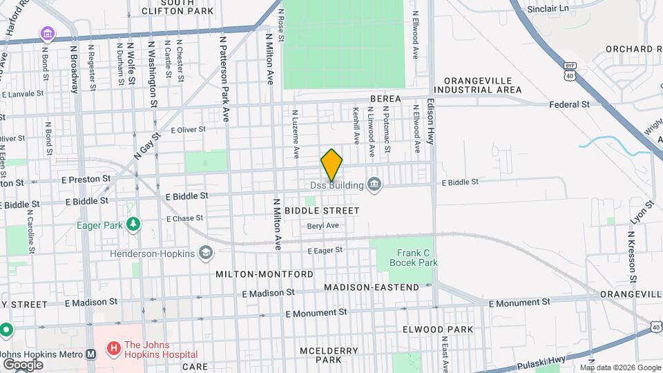 2720 E Biddle St Map and Location Details