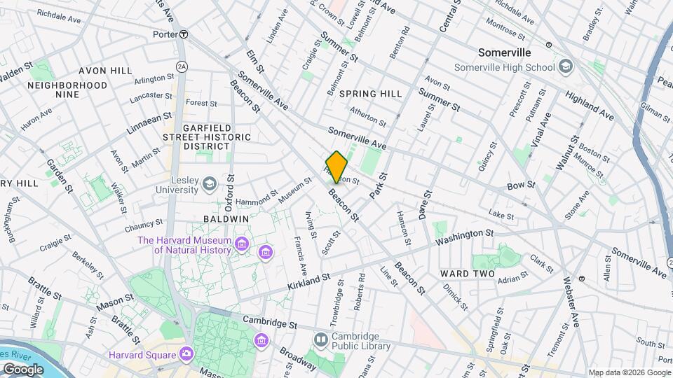 219 Beacon St Map and Location Details