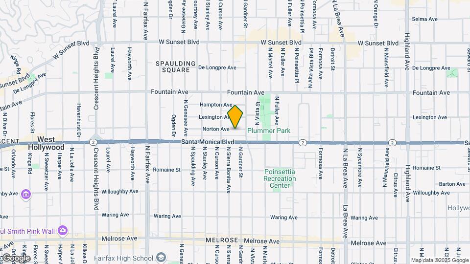 7528-7534 Norton Ave Map and Location Details