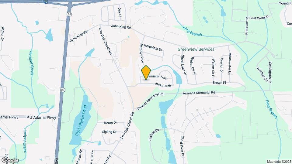2813 Atoka Trail Map and Location Details