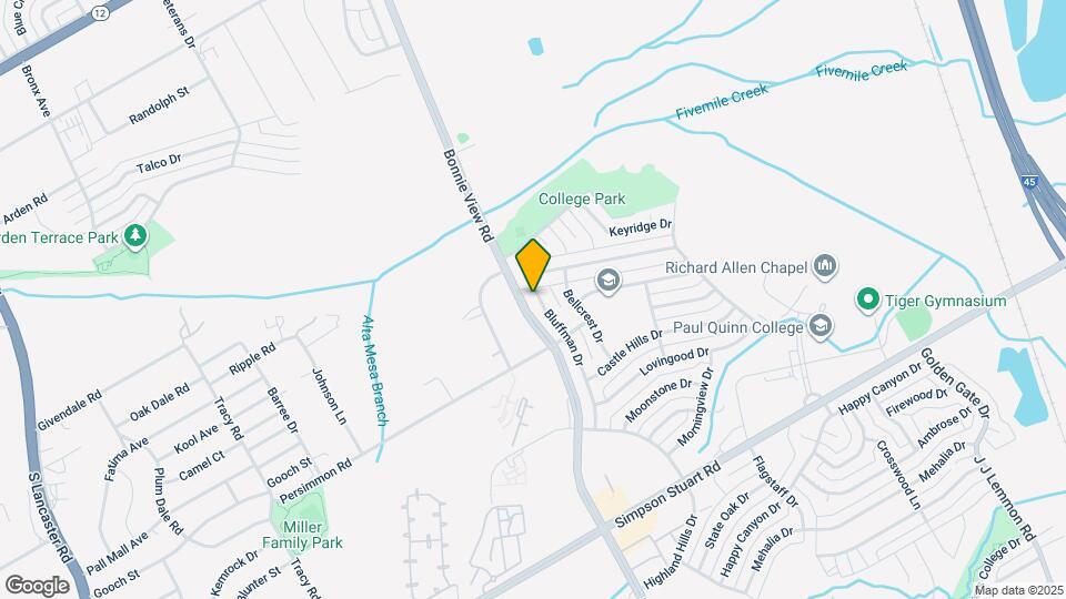 5621 Bluffman Dr Map and Location Details