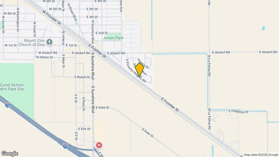 222 S Picacho Heights Rd Mapa y Detalles de la Ubicación
