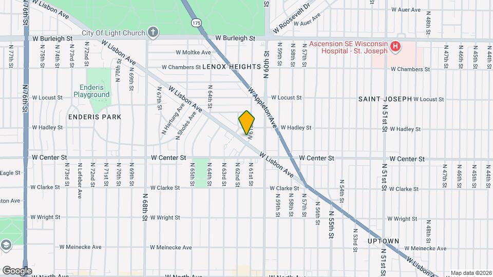 6100 W Lisbon Ave Map and Location Details