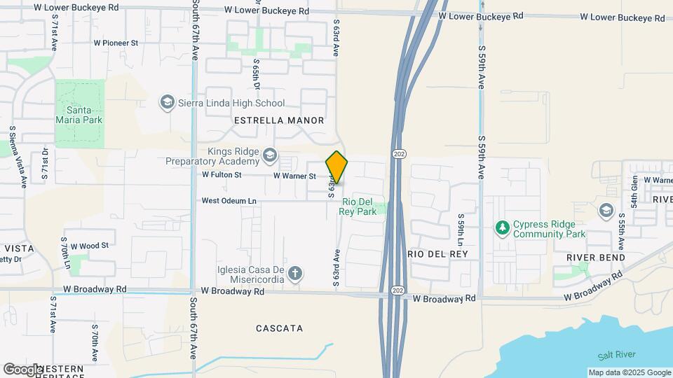 3831 S 63rd Dr Map and Location Details