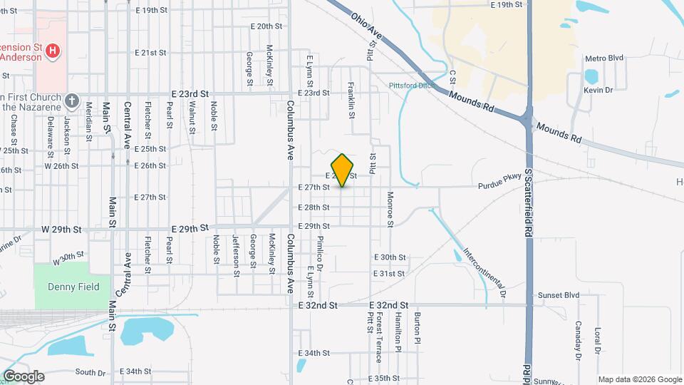 1203 E 27th St Map and Location Details