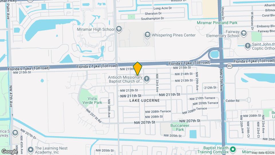 3441 NW 213th Terrace Map and Location Details