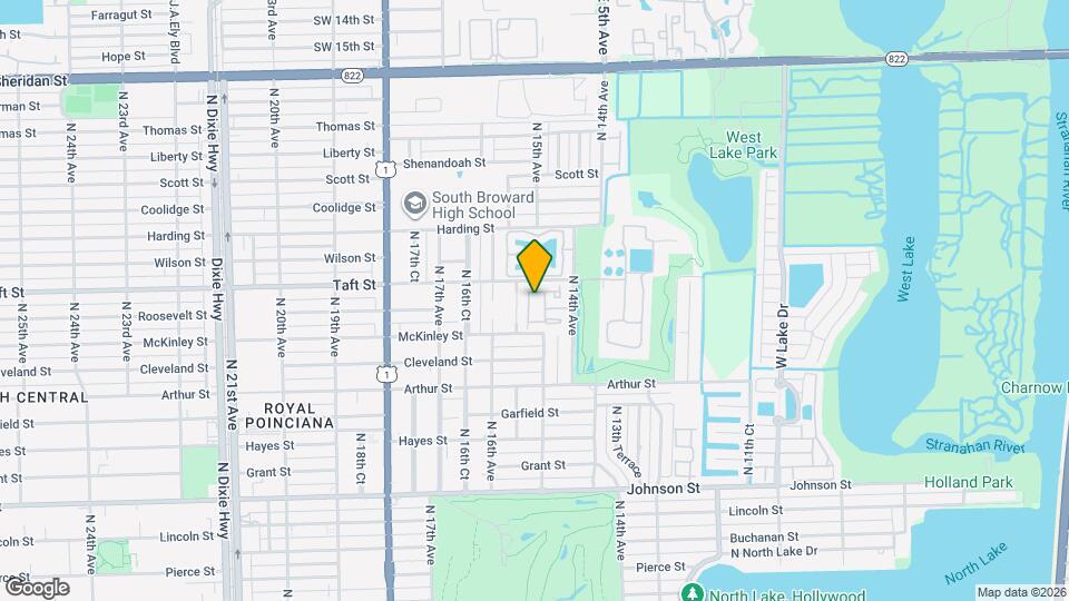 1625 N 15th Terrace Map and Location Details