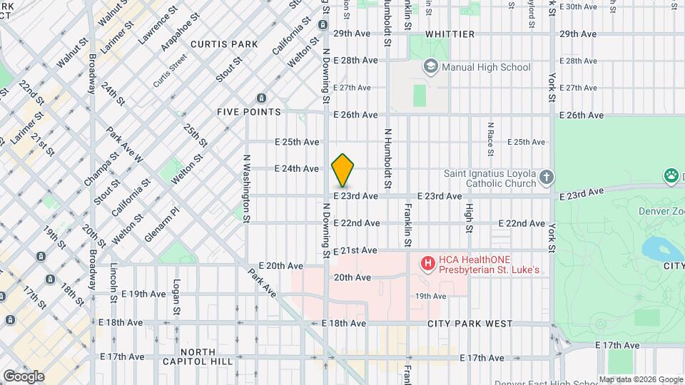 2301 N Marion St Map and Location Details