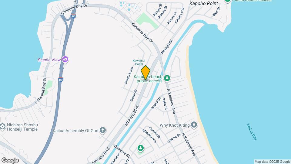 1027 Mokapu Blvd Map and Location Details