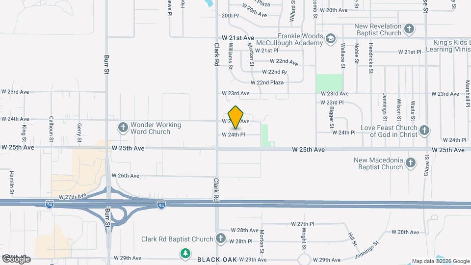 4414 W 24th Pl Map and Location Details