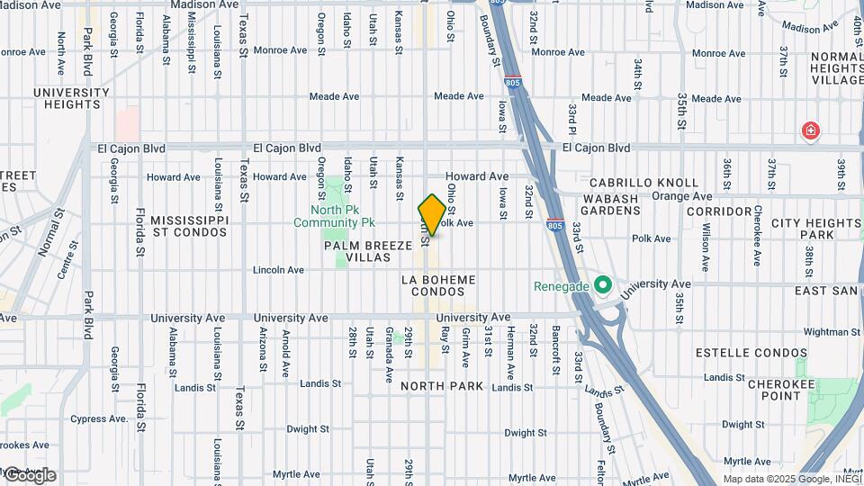 4049-4055 30th St Map and Location Details