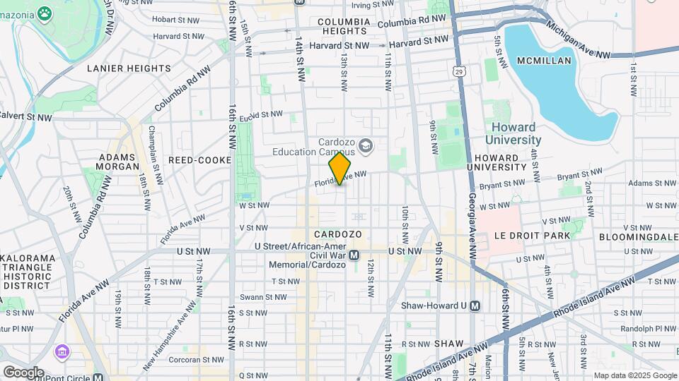 2228 13th St NW Map and Location Details