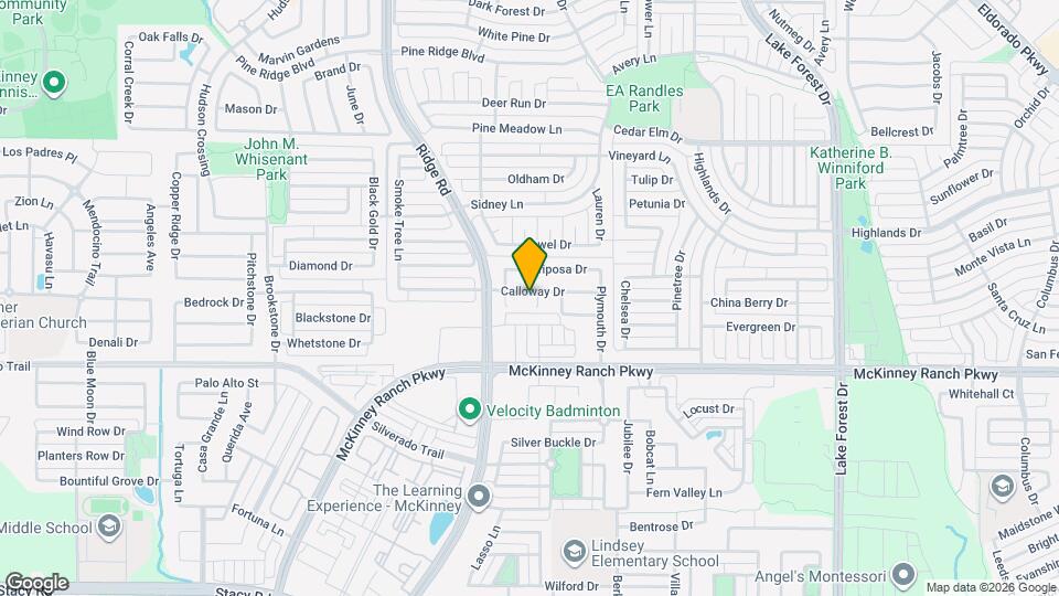 5905 Calloway Dr Map and Location Details