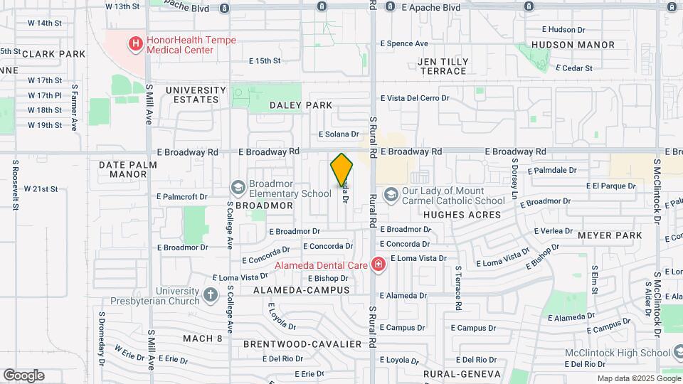 2110 S Granada Dr Map and Location Details