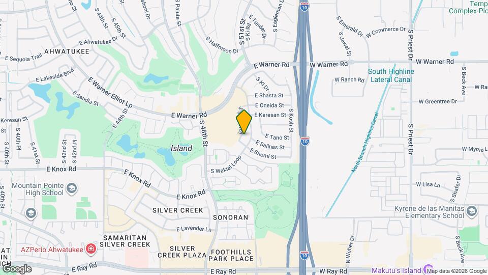 13005 S 50th Way Map and Location Details