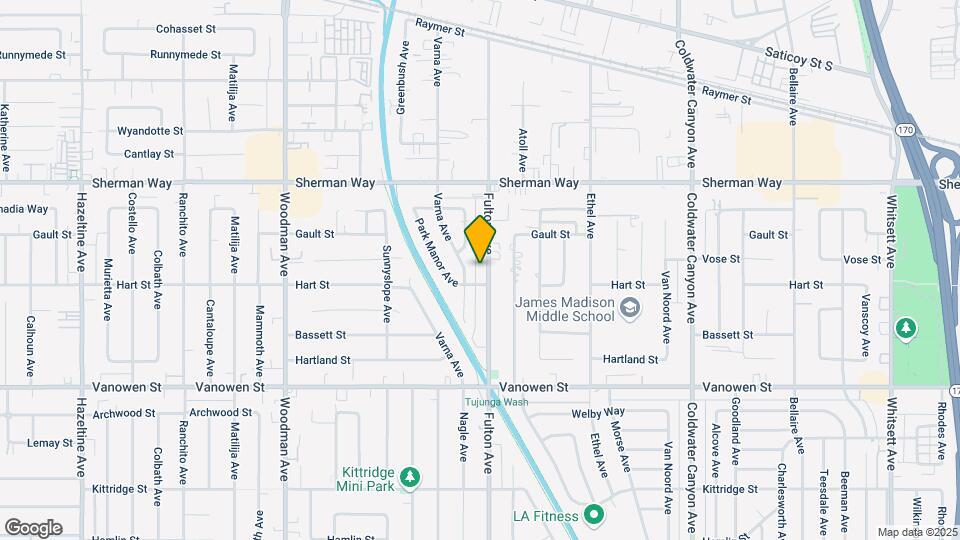 7015 Fulton Ave Mapa y Detalles de la Ubicación