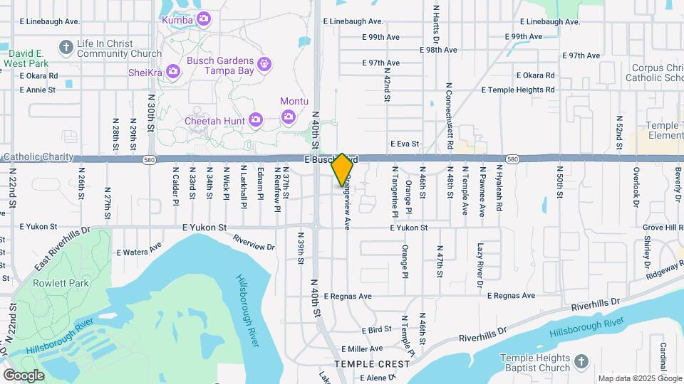 8802 N Orangeview Ave Map and Location Details