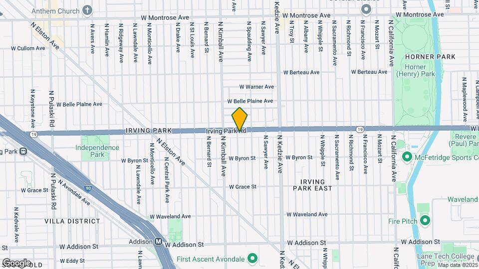 3323 W Irving Park Rd Mapa y Detalles de la Ubicación