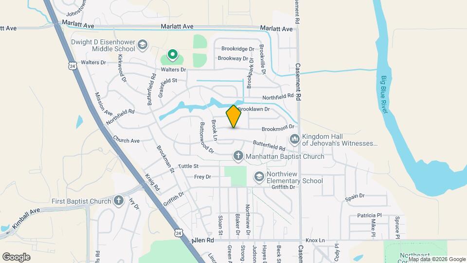 502 Brookmont Dr Map and Location Details