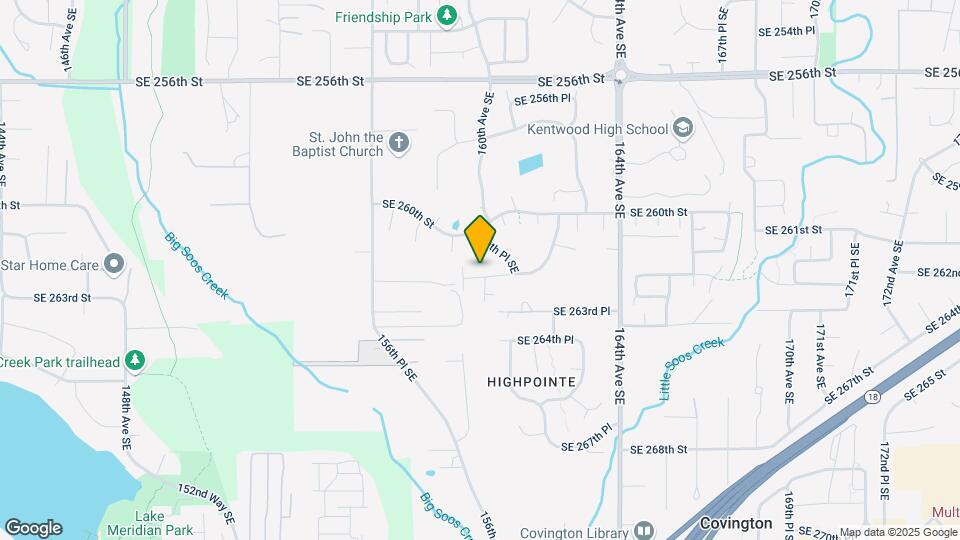 15822 SE 262nd Pl Map and Location Details