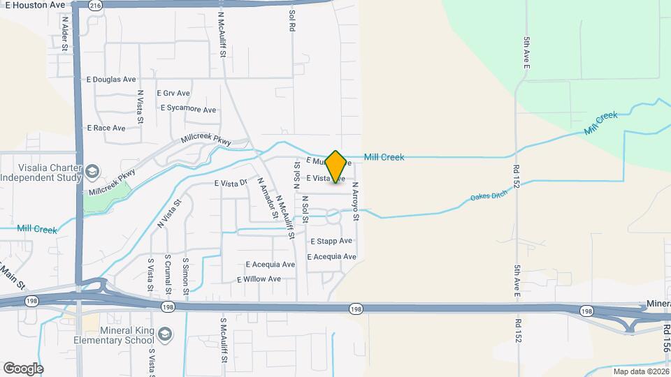 4328 E Oak Ave Map and Location Details